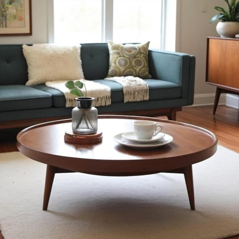 mid century modern round coffee table - affordablebestliving