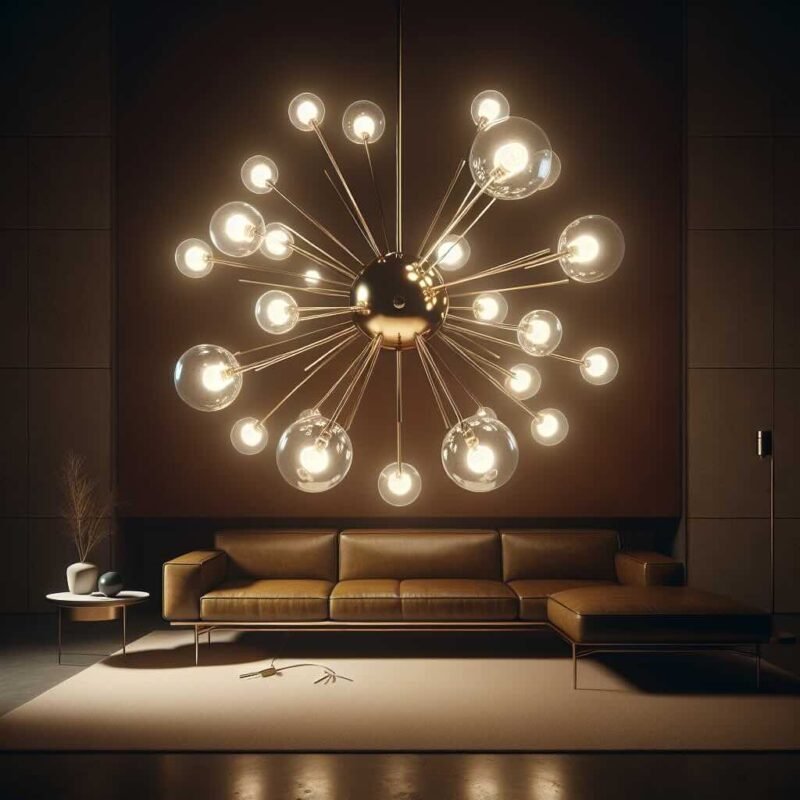 1-sputnik style mid-century chandelier